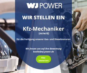 Stellenanzeige Kfz-Mechaniker bei WJ POWER